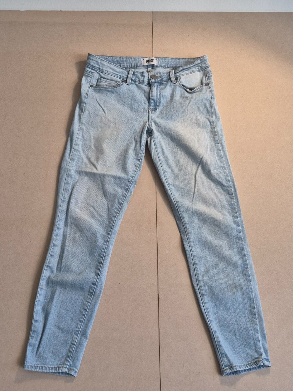 PAIGE Verdugo Ankle Jeans Womens 28 Light Wash Skinny Stretch Denim USA